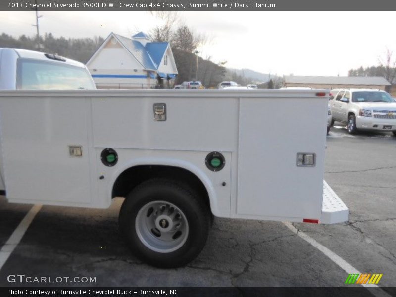 Summit White / Dark Titanium 2013 Chevrolet Silverado 3500HD WT Crew Cab 4x4 Chassis
