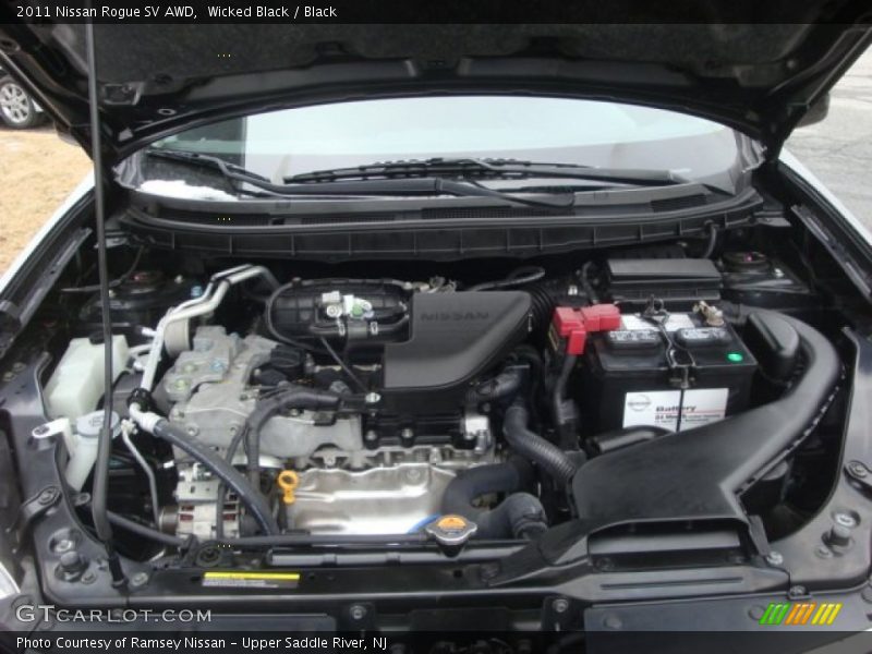 Wicked Black / Black 2011 Nissan Rogue SV AWD