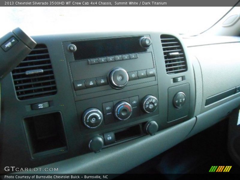 Summit White / Dark Titanium 2013 Chevrolet Silverado 3500HD WT Crew Cab 4x4 Chassis
