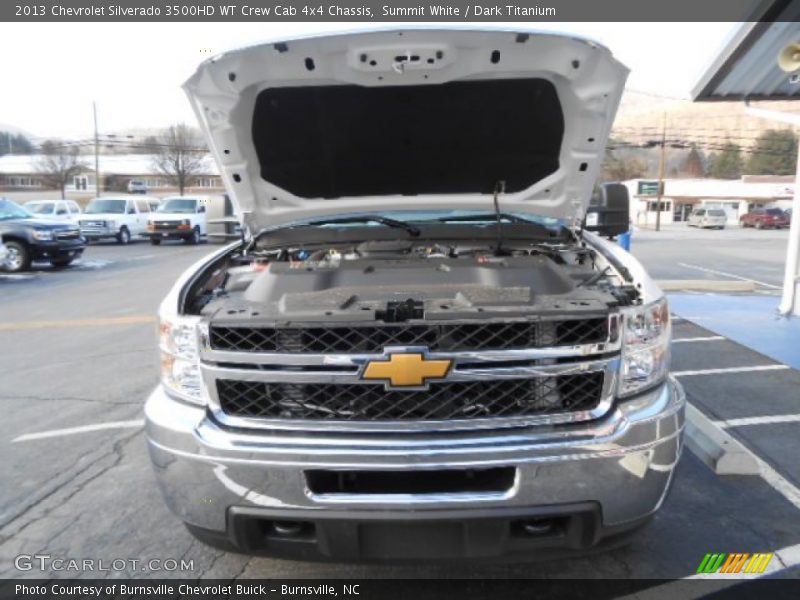 Summit White / Dark Titanium 2013 Chevrolet Silverado 3500HD WT Crew Cab 4x4 Chassis