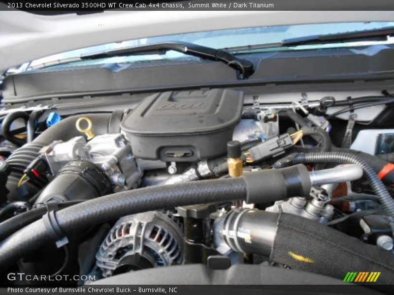 Summit White / Dark Titanium 2013 Chevrolet Silverado 3500HD WT Crew Cab 4x4 Chassis