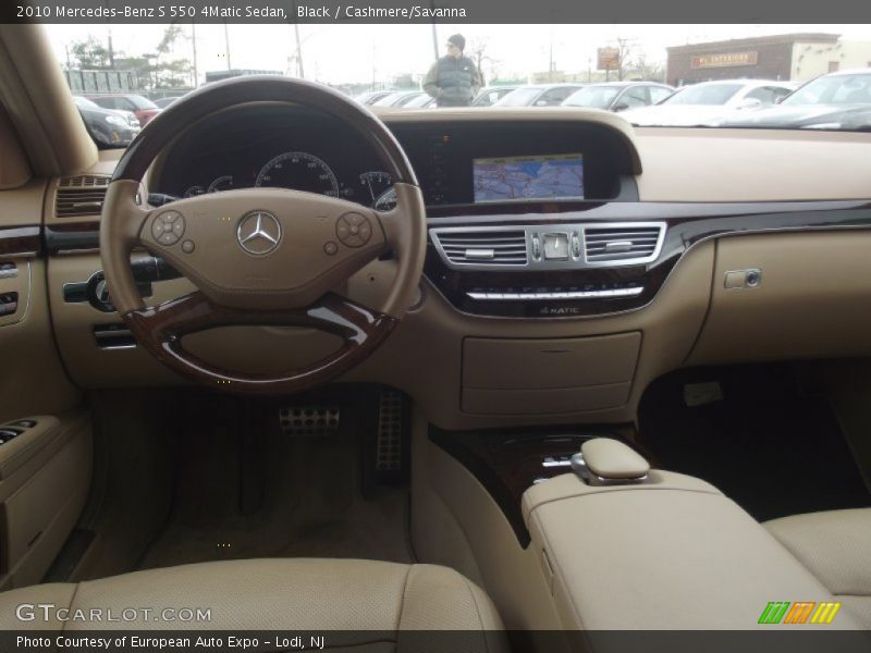 Black / Cashmere/Savanna 2010 Mercedes-Benz S 550 4Matic Sedan