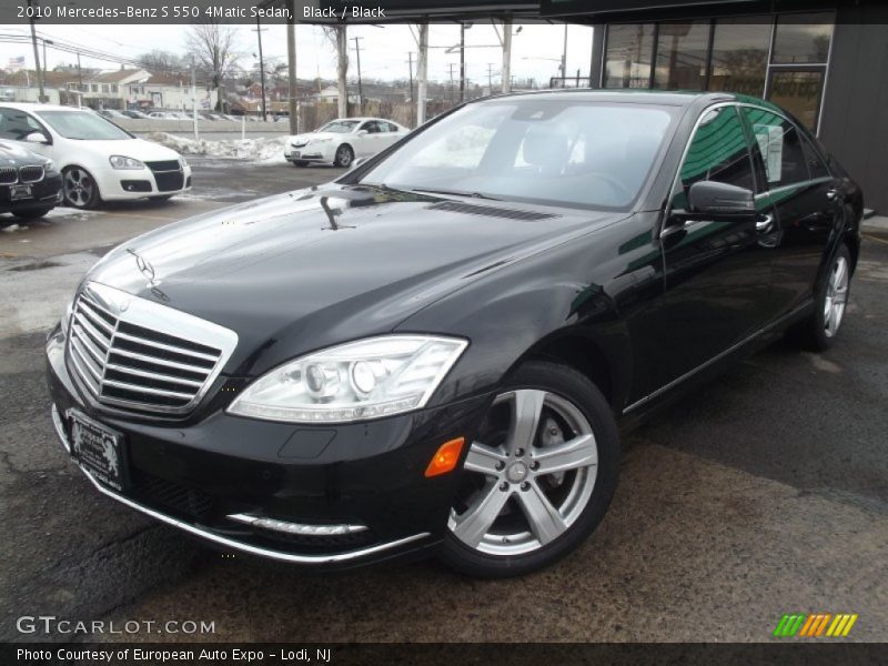 Black / Black 2010 Mercedes-Benz S 550 4Matic Sedan