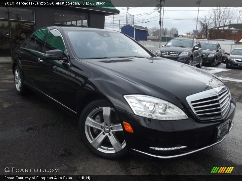 Black / Black 2010 Mercedes-Benz S 550 4Matic Sedan