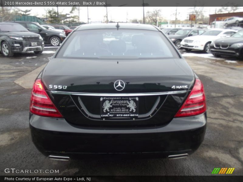 Black / Black 2010 Mercedes-Benz S 550 4Matic Sedan
