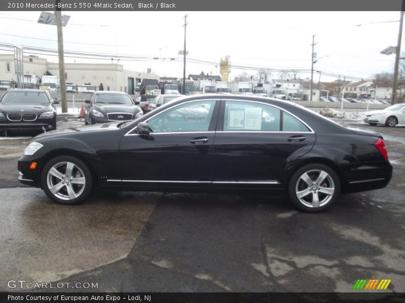 Black / Black 2010 Mercedes-Benz S 550 4Matic Sedan