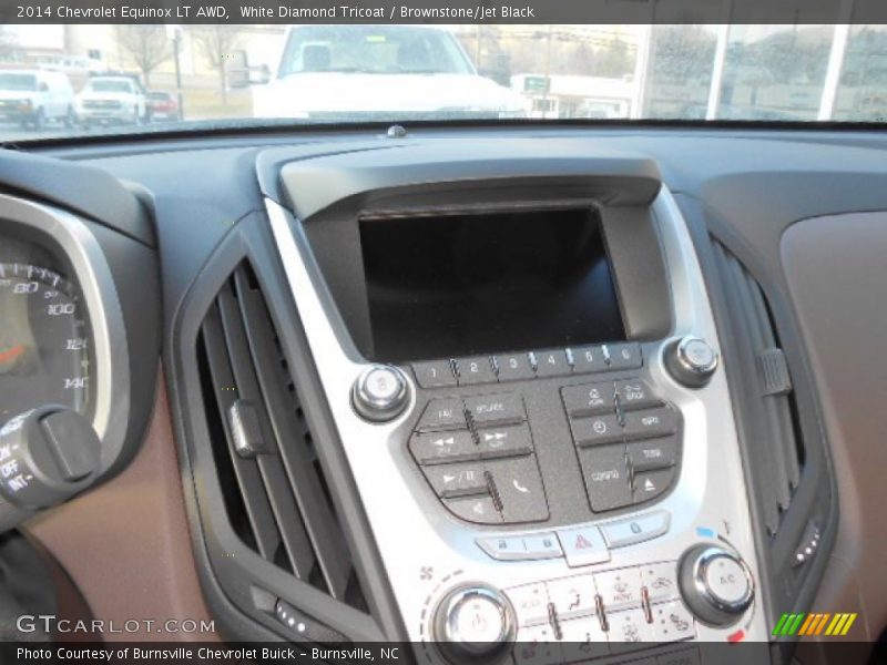White Diamond Tricoat / Brownstone/Jet Black 2014 Chevrolet Equinox LT AWD