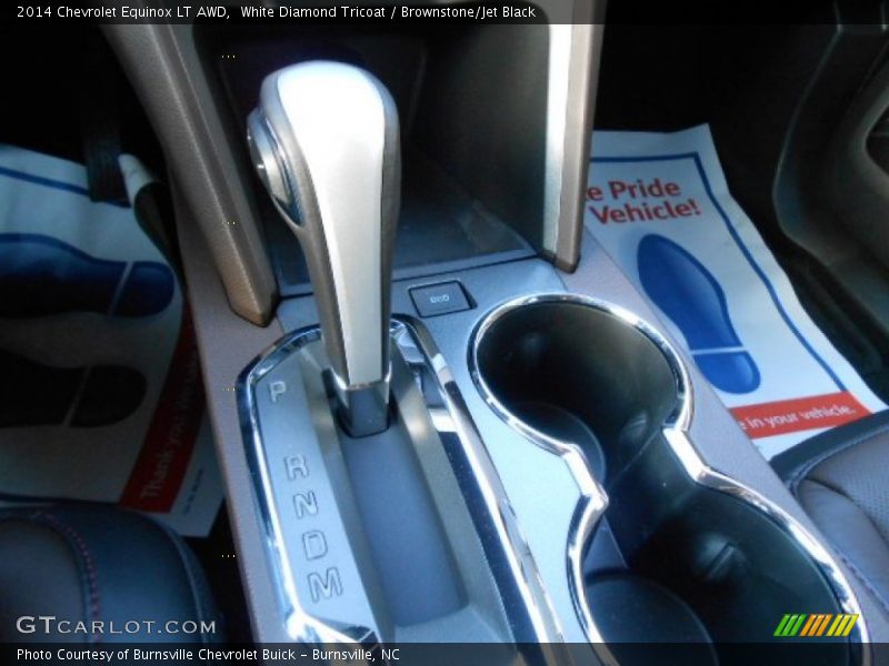 White Diamond Tricoat / Brownstone/Jet Black 2014 Chevrolet Equinox LT AWD