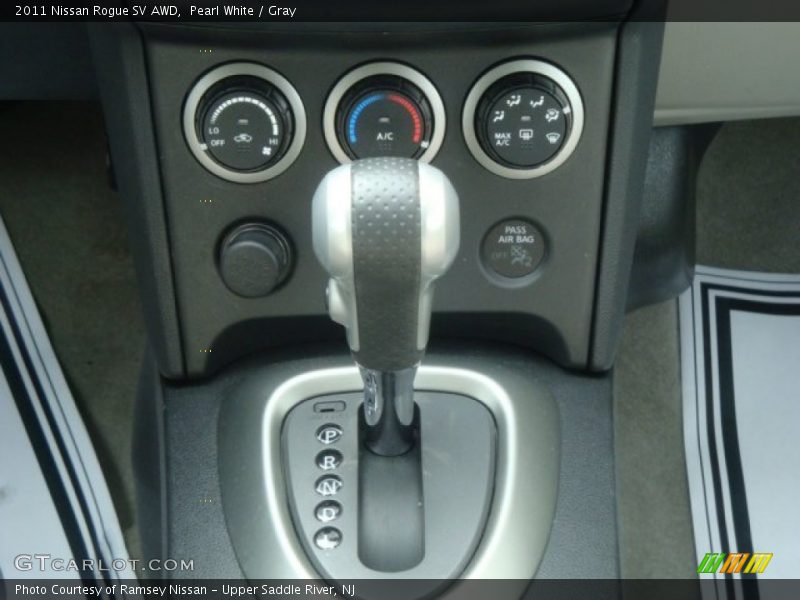 Pearl White / Gray 2011 Nissan Rogue SV AWD