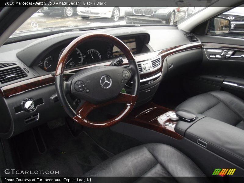 Black / Black 2010 Mercedes-Benz S 550 4Matic Sedan