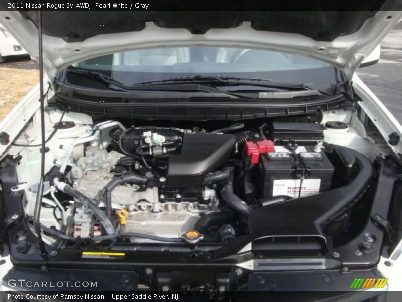 Pearl White / Gray 2011 Nissan Rogue SV AWD
