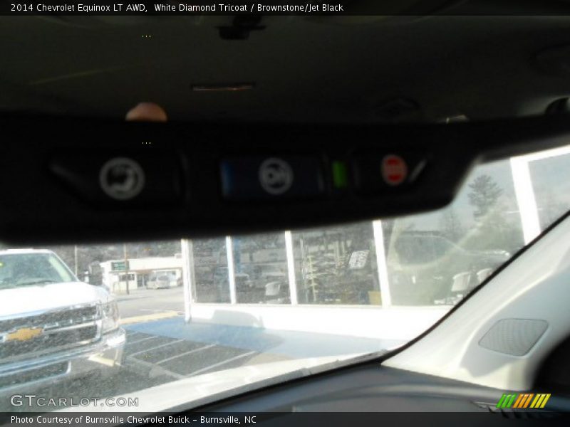 White Diamond Tricoat / Brownstone/Jet Black 2014 Chevrolet Equinox LT AWD