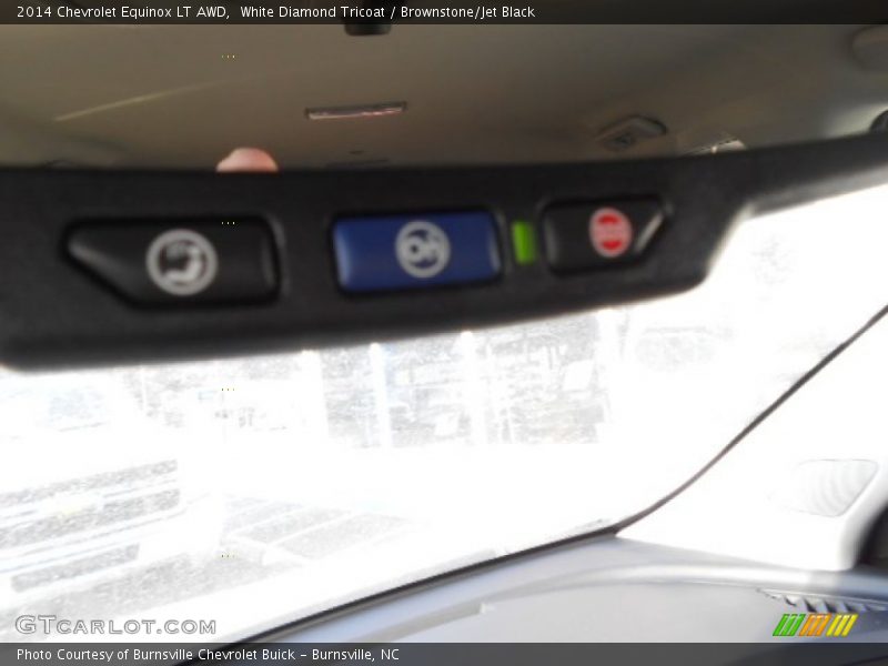 White Diamond Tricoat / Brownstone/Jet Black 2014 Chevrolet Equinox LT AWD