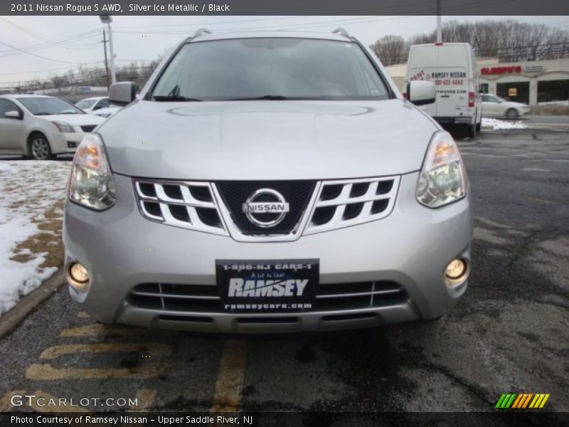 Silver Ice Metallic / Black 2011 Nissan Rogue S AWD