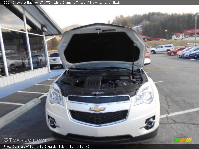 White Diamond Tricoat / Brownstone/Jet Black 2014 Chevrolet Equinox LT AWD