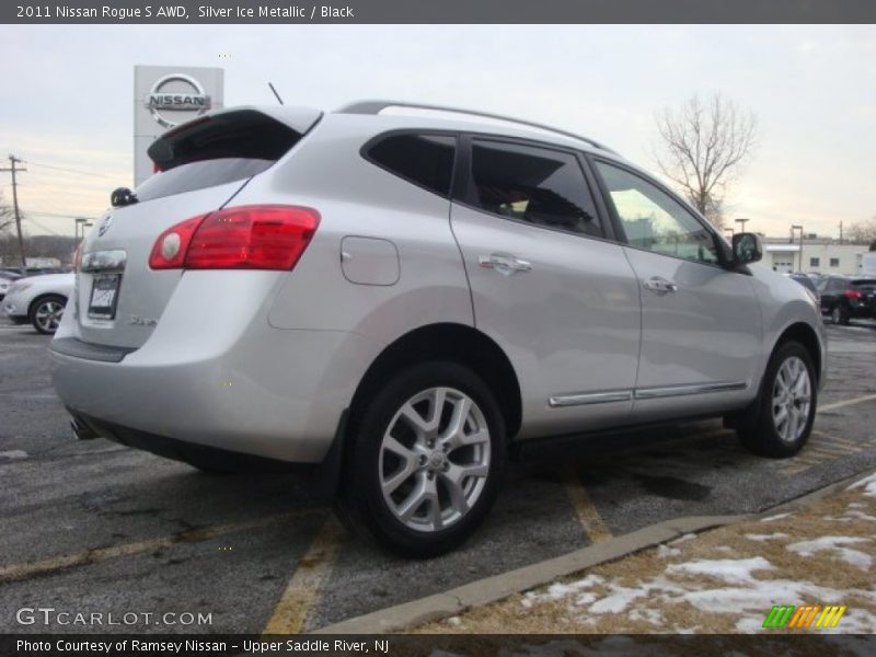 Silver Ice Metallic / Black 2011 Nissan Rogue S AWD