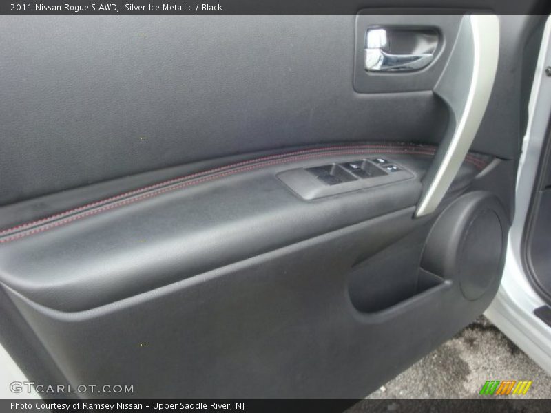 Silver Ice Metallic / Black 2011 Nissan Rogue S AWD