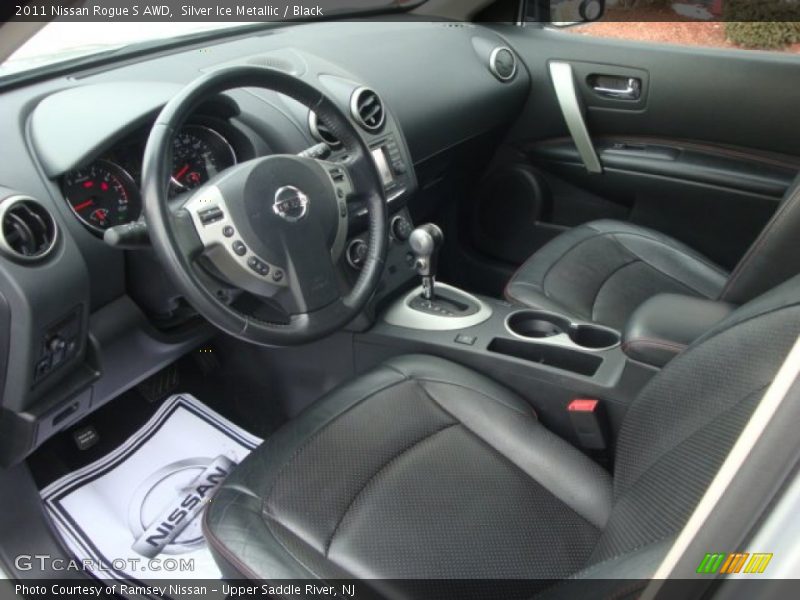 Silver Ice Metallic / Black 2011 Nissan Rogue S AWD
