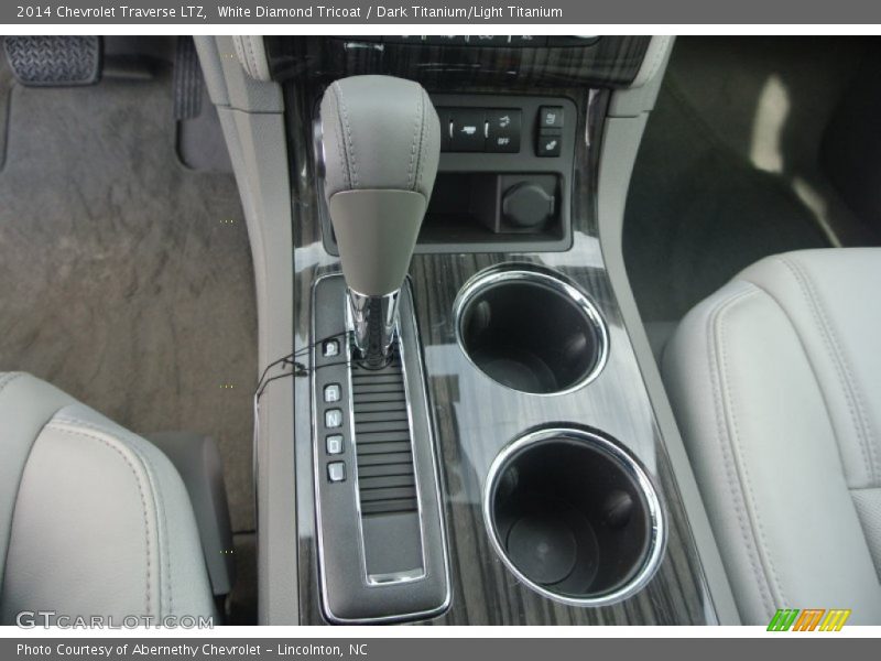 White Diamond Tricoat / Dark Titanium/Light Titanium 2014 Chevrolet Traverse LTZ