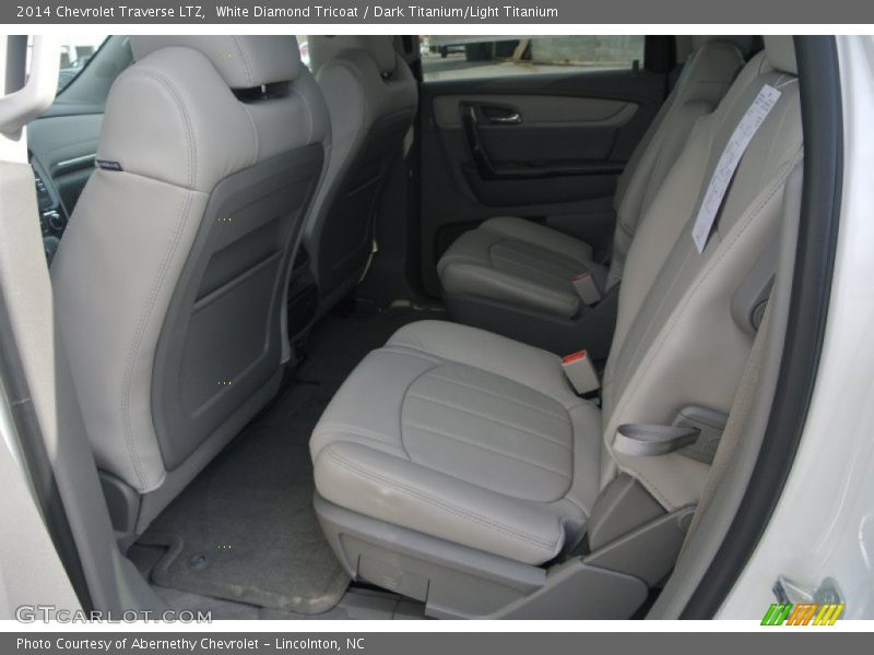 White Diamond Tricoat / Dark Titanium/Light Titanium 2014 Chevrolet Traverse LTZ