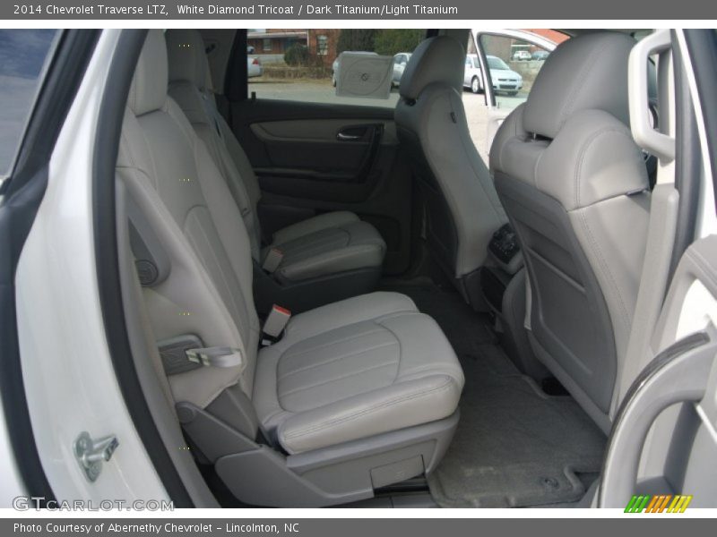 White Diamond Tricoat / Dark Titanium/Light Titanium 2014 Chevrolet Traverse LTZ