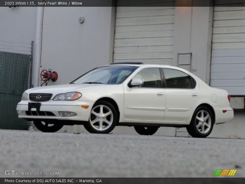 Ivory Pearl White / Willow 2003 Infiniti I 35