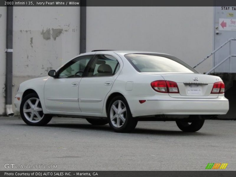Ivory Pearl White / Willow 2003 Infiniti I 35
