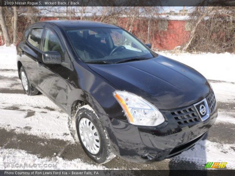 Wicked Black / Black 2009 Nissan Rogue S