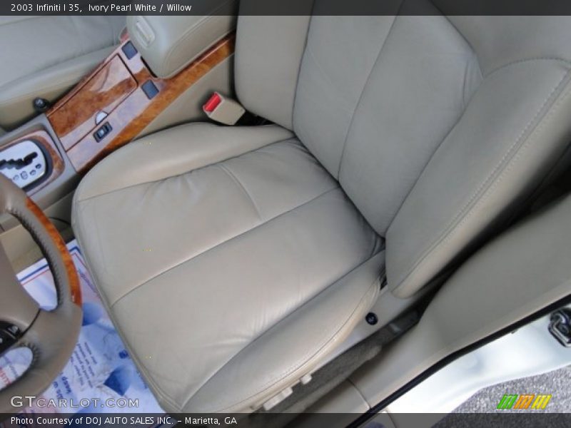 Ivory Pearl White / Willow 2003 Infiniti I 35