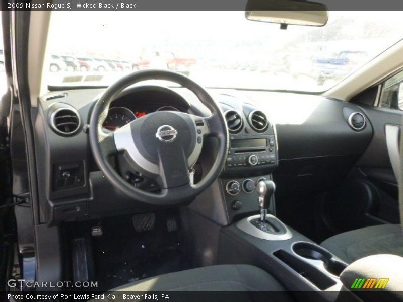 Wicked Black / Black 2009 Nissan Rogue S