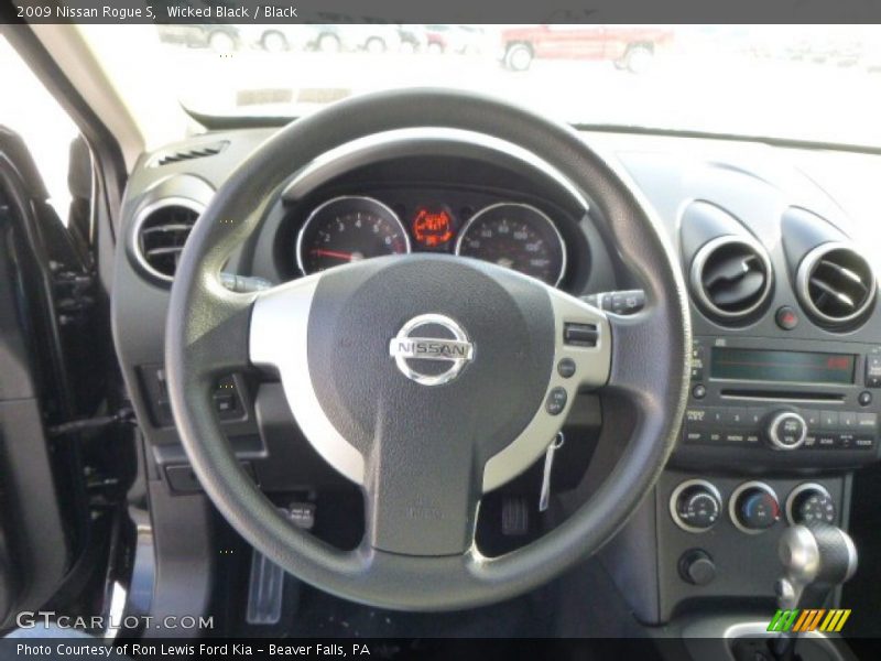 Wicked Black / Black 2009 Nissan Rogue S