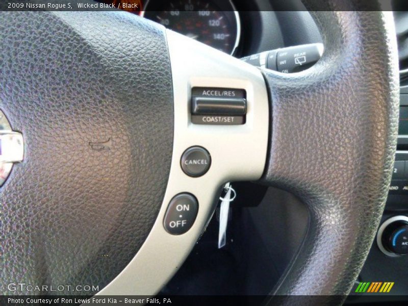 Wicked Black / Black 2009 Nissan Rogue S
