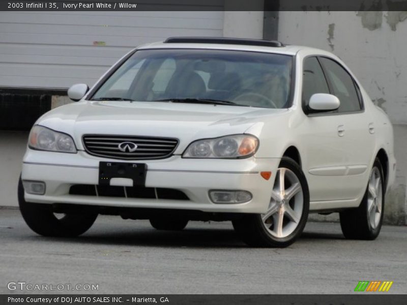 Ivory Pearl White / Willow 2003 Infiniti I 35