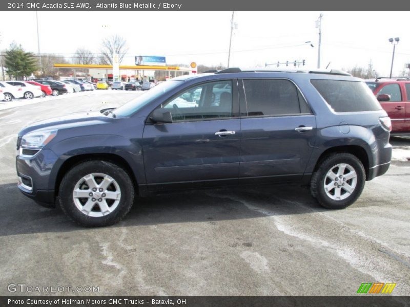 Atlantis Blue Metallic / Ebony 2014 GMC Acadia SLE AWD