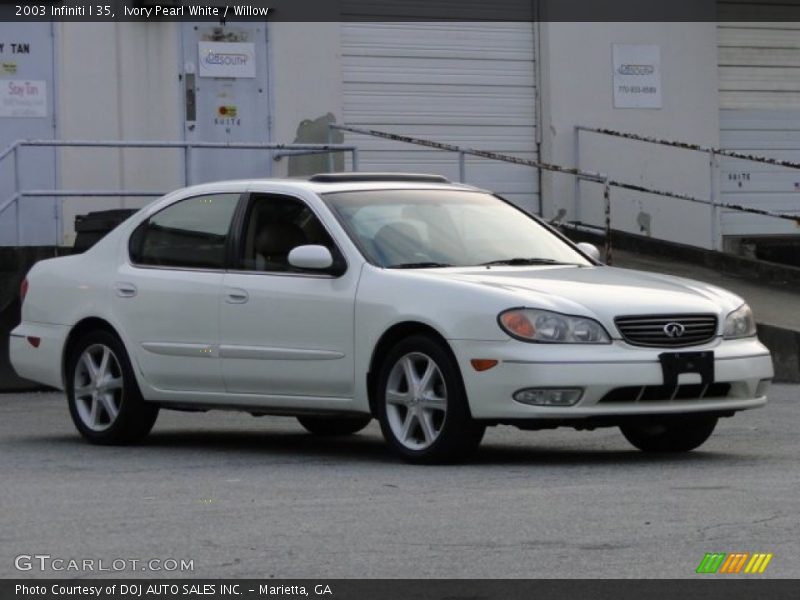 Ivory Pearl White / Willow 2003 Infiniti I 35