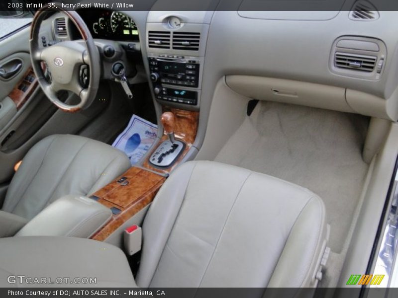 Ivory Pearl White / Willow 2003 Infiniti I 35