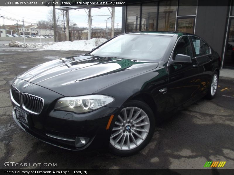 Black Sapphire Metallic / Black 2011 BMW 5 Series 535i xDrive Sedan