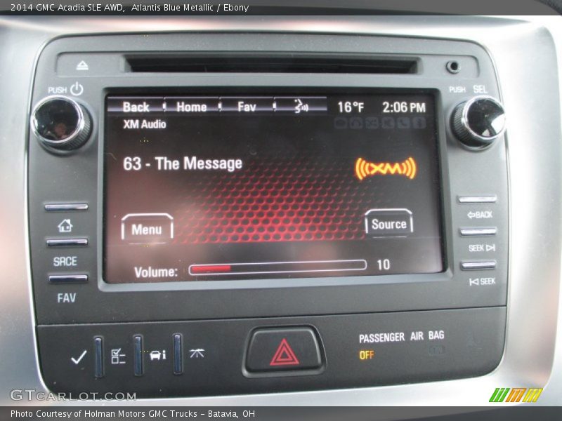 Atlantis Blue Metallic / Ebony 2014 GMC Acadia SLE AWD
