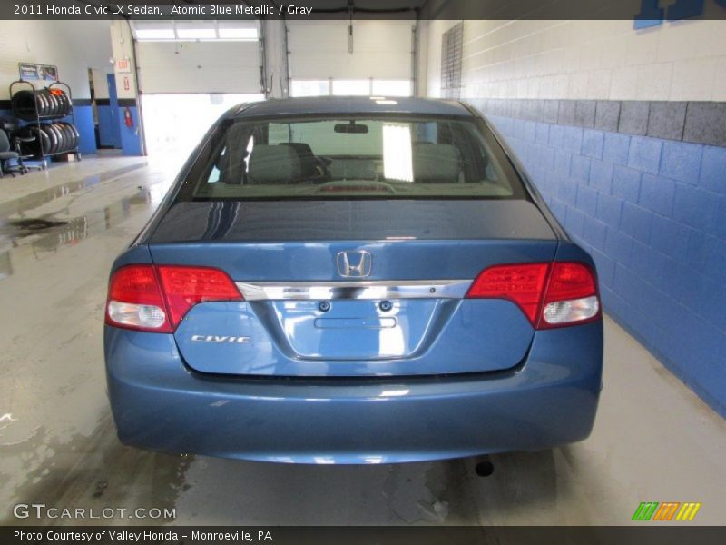 Atomic Blue Metallic / Gray 2011 Honda Civic LX Sedan