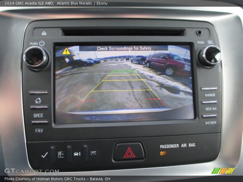Atlantis Blue Metallic / Ebony 2014 GMC Acadia SLE AWD