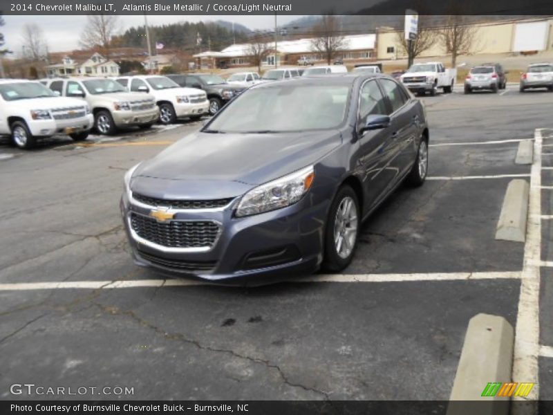Atlantis Blue Metallic / Cocoa/Light Neutral 2014 Chevrolet Malibu LT