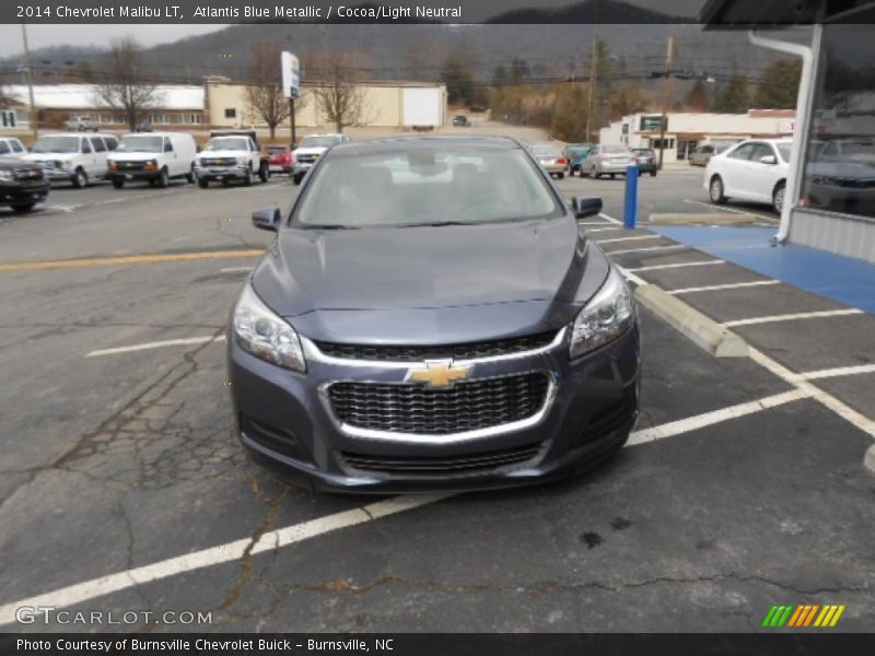 Atlantis Blue Metallic / Cocoa/Light Neutral 2014 Chevrolet Malibu LT