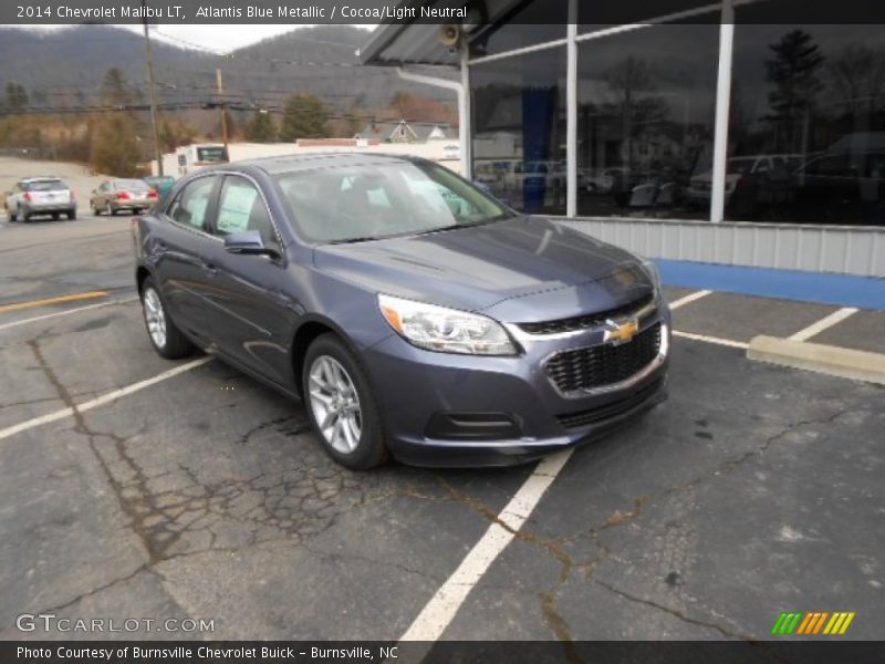 Atlantis Blue Metallic / Cocoa/Light Neutral 2014 Chevrolet Malibu LT