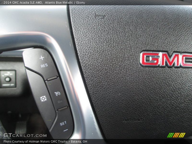 Atlantis Blue Metallic / Ebony 2014 GMC Acadia SLE AWD