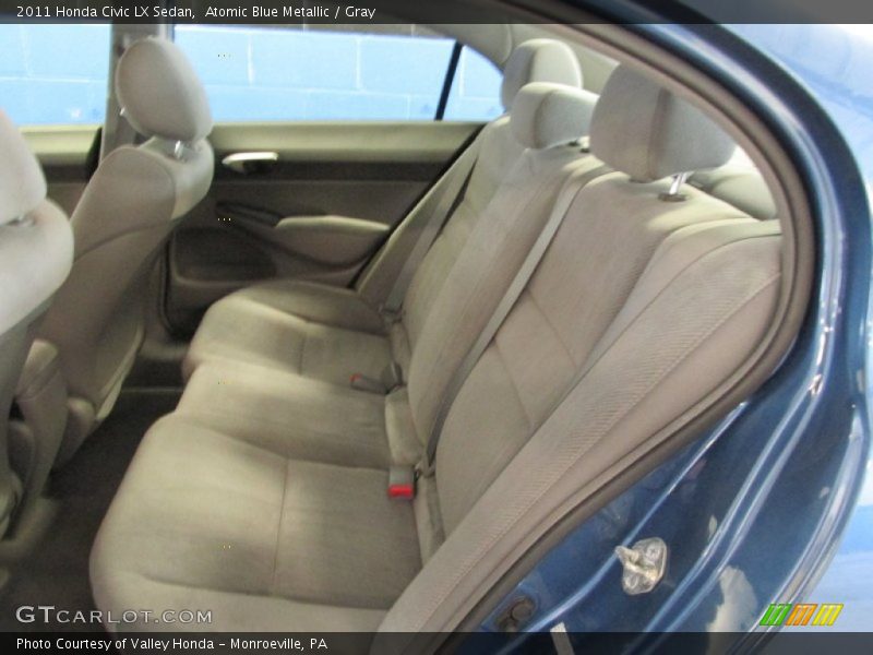 Atomic Blue Metallic / Gray 2011 Honda Civic LX Sedan