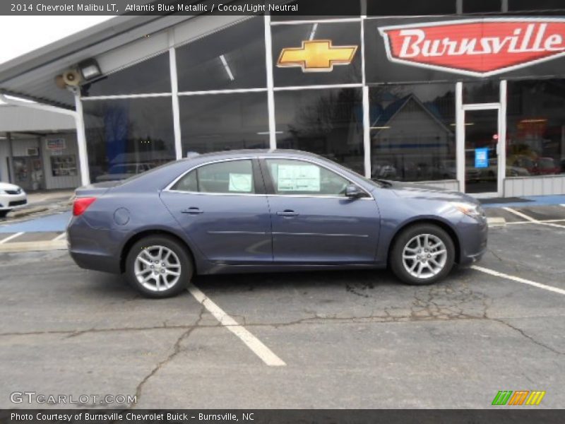 Atlantis Blue Metallic / Cocoa/Light Neutral 2014 Chevrolet Malibu LT