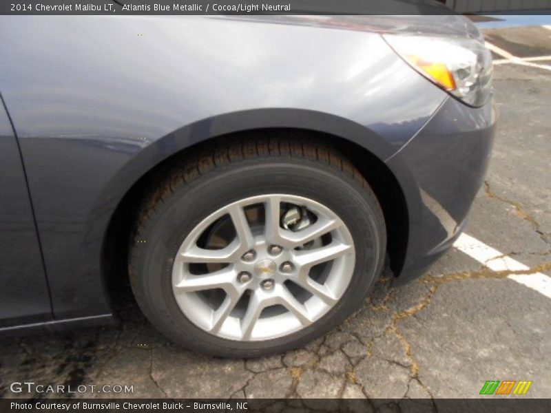 Atlantis Blue Metallic / Cocoa/Light Neutral 2014 Chevrolet Malibu LT