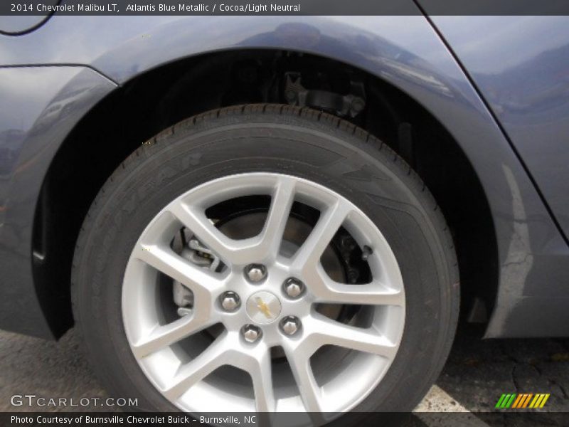 Atlantis Blue Metallic / Cocoa/Light Neutral 2014 Chevrolet Malibu LT