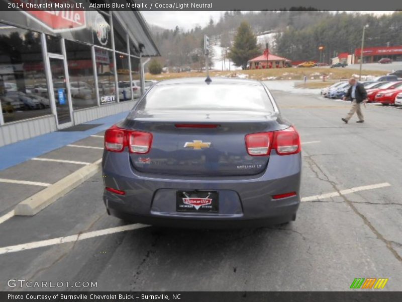 Atlantis Blue Metallic / Cocoa/Light Neutral 2014 Chevrolet Malibu LT