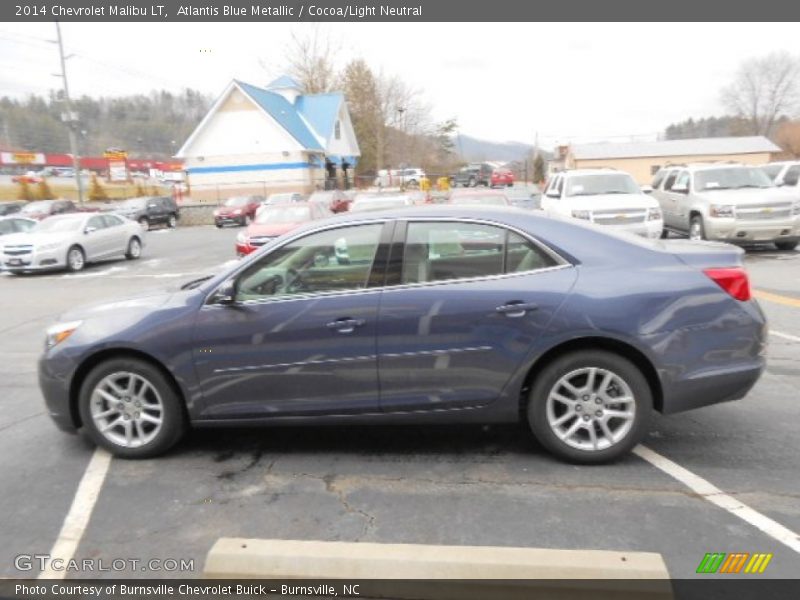 Atlantis Blue Metallic / Cocoa/Light Neutral 2014 Chevrolet Malibu LT
